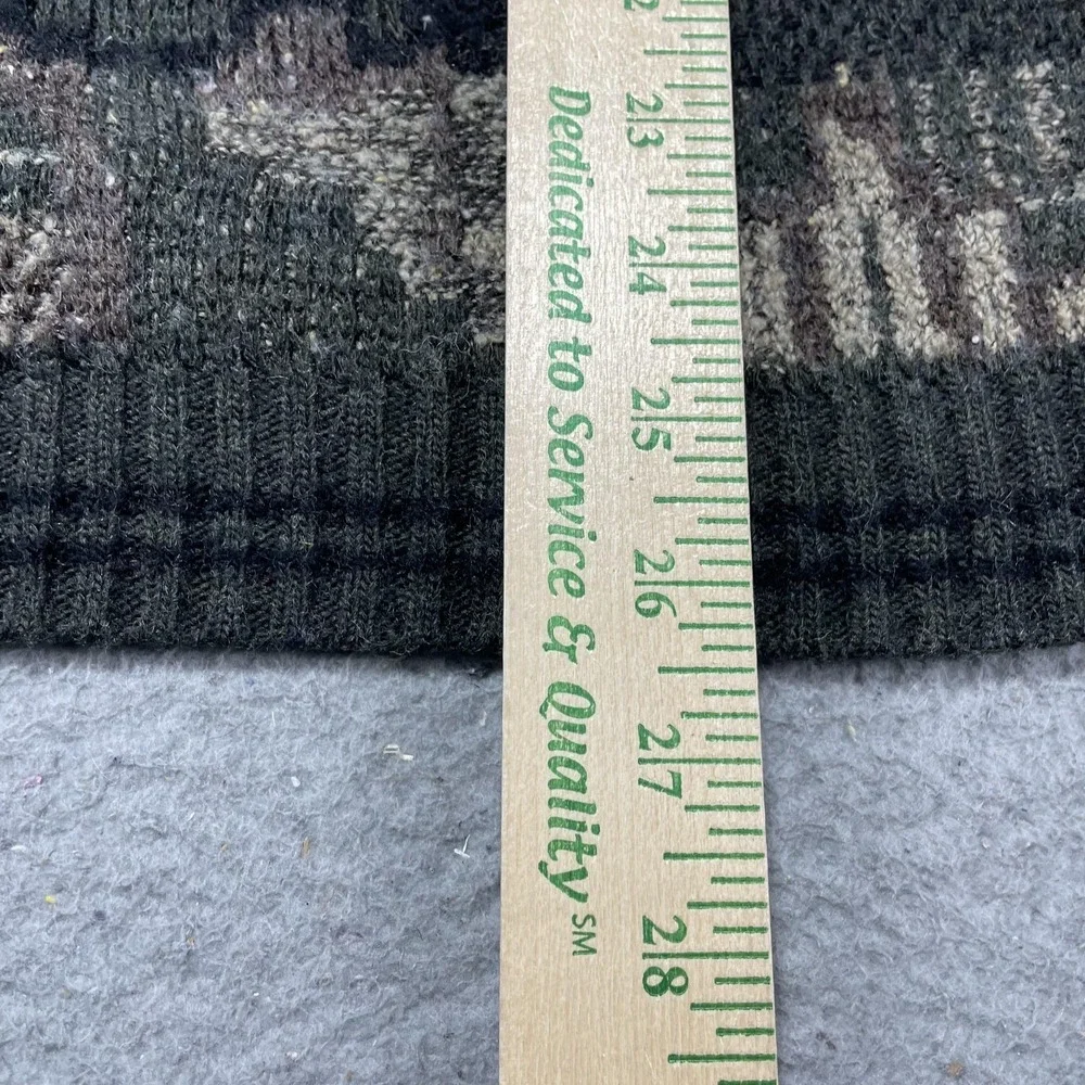 Vintage Haggar Sweater Mens XL Green Geometric Knit‎ Crewneck Pullover Italy